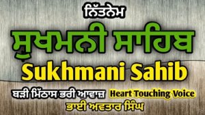 Sukhmani Sahib Path Fast | Vol 1 | Gurbani Sukhmani Sahib | Nitnem Sukhmani Sahib | Avtar Singh.