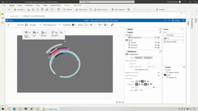 How I designed Radial Bar Chart with #PowerBI #Charticulator visual смотреть онлайн