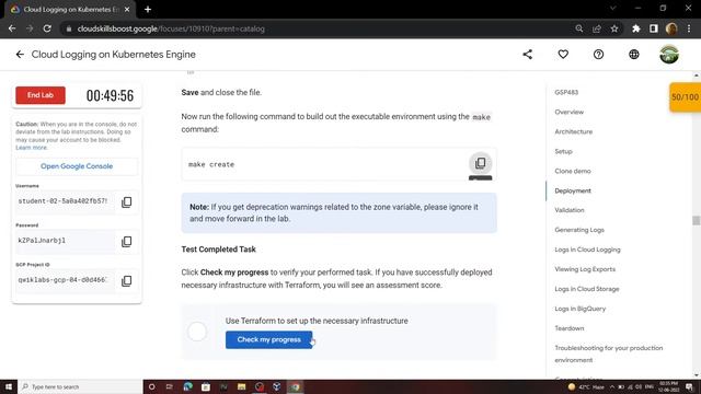 Cloud Logging on Kubernetes Engine || [GSP483] || Solution смотреть онлайн