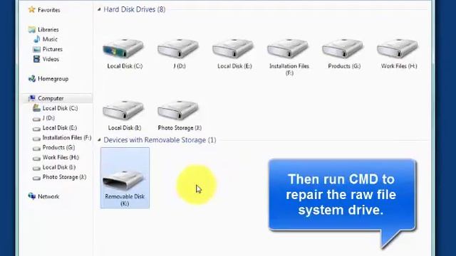 Fix Raw FileSystem USB/SD/HD Not Formatted Error смотреть онлайн