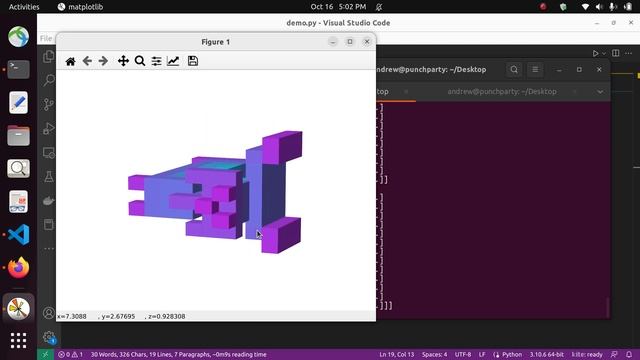 Make Voxel Models from Numpy Arrays and Map 2-D Images to 3-D Models with Python смотреть онлайн