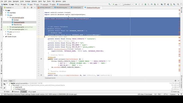 SQLite Database in Android Studio in Hindi | How to Connect Android SQLite Database смотреть онлайн