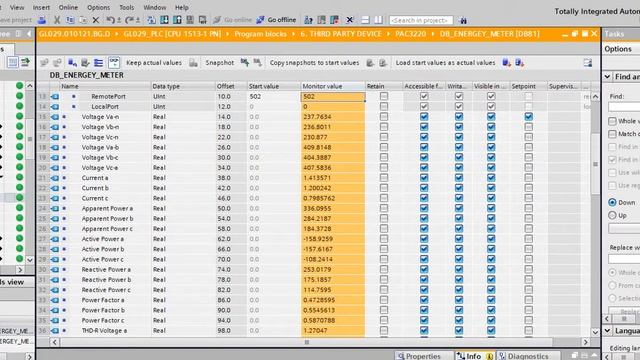 Siemens Energy Meter PAC3220 data read using MODBUS TCP смотреть онлайн