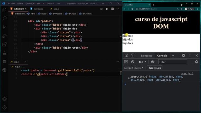 Curso de JAVASCRIPT MANIPULACION DEL DOM - DOM TRAVERSING смотреть онлайн