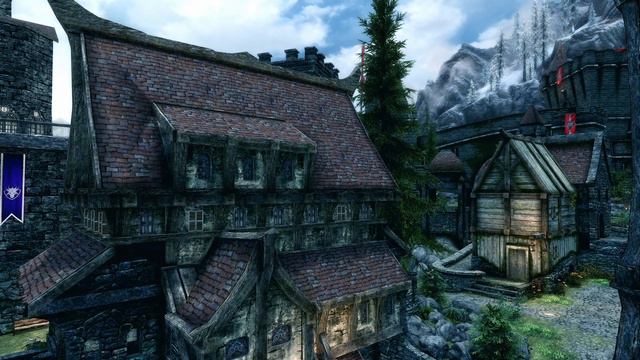 Skyrim: Rally's City Roofs retextures for Whiterun, Riften and Solitude смотреть онлайн