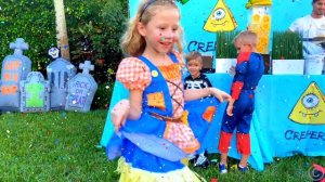 Настя и день рождения Ромы в стиле Хеллоуин