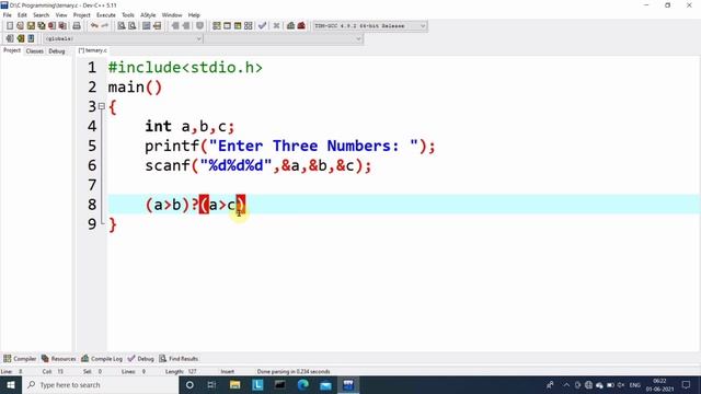 Ternary Operator in C Language | Find Greatest Among Three Numbers in C смотреть онлайн