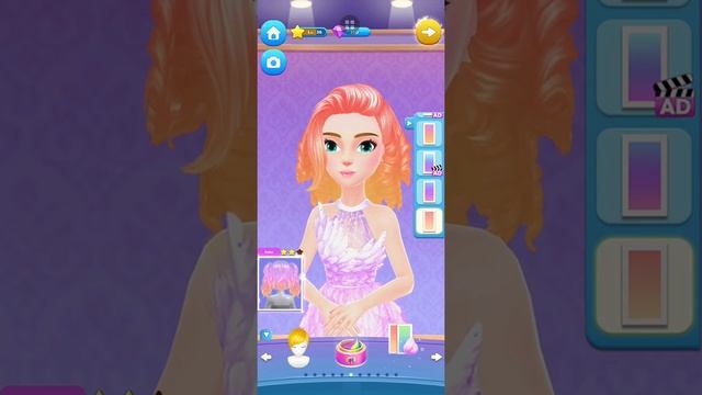 Princess Dream Hair Salon 2 - Gameplay Part 4 - Dressup, Makeup,Design Walkthrough (Android, iOS) смотреть онлайн