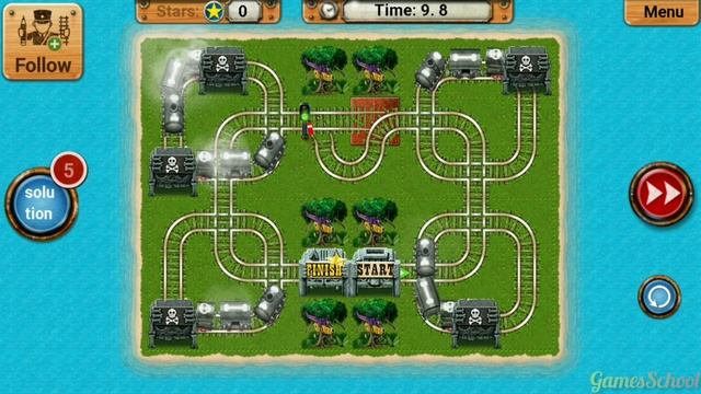 Rail Maze 2 Zigzag Track Gameplay - Train Puzzle Game - Android Gameplay #1916 смотреть онлайн