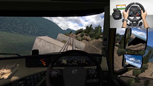 Army Truck Driver Take A chance & Saves School Bus on Most Terrifying Bridge - Euro TruckSimulator смотреть онлайн