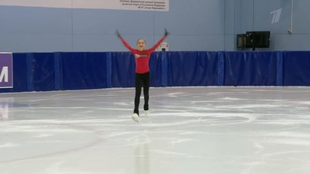 Софья Титова. Короткая программа. Контрольные прокаты сборной России по фигурному катанию 2022 смотреть онлайн