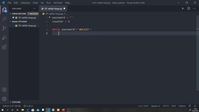 Python Programming Complete Course 2021 For Beginners | Part 6 | while loop in Python смотреть онлайн