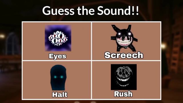 Guess the Entities by their Sound!! Roblox Doors.... смотреть онлайн