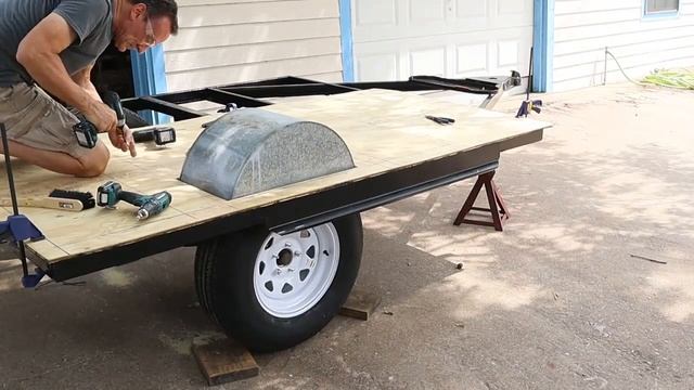 JAYCO POP UP CAMPER PT 10 REBUILD REMODEL Modifications Renovation Deck Replacement Wood Framing смотреть онлайн
