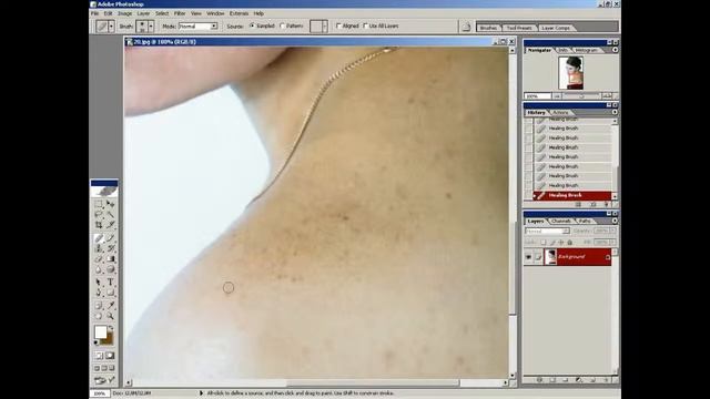 Уроки photoshop.9 урок.Исправление дефектов с помощью инструментов ретуши. смотреть онлайн