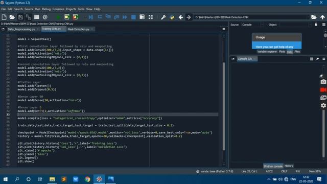 Mask Detection Application | CNN | Python | numpy | opencv | Tensorflow | Keras смотреть онлайн