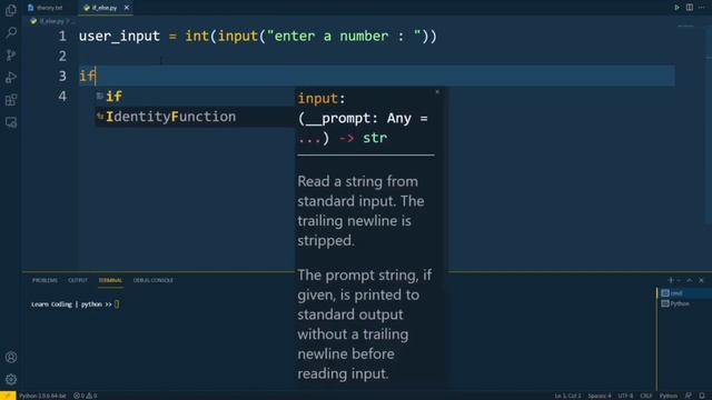 Python Conditional Statements | if, if-else & elif Statements смотреть онлайн
