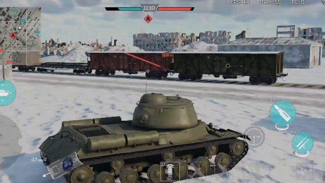 обзор на имбу?! ИС-1 в War Thunder mobile. смотреть онлайн