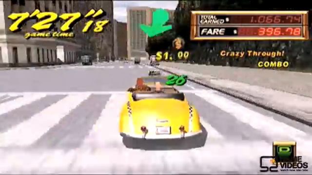 Crazy Taxi: Fare Wars gameplay video смотреть онлайн