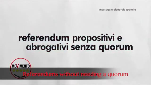 2013 Electoral Advertisement Beppe Grillo M5S (English Subtitles) смотреть онлайн
