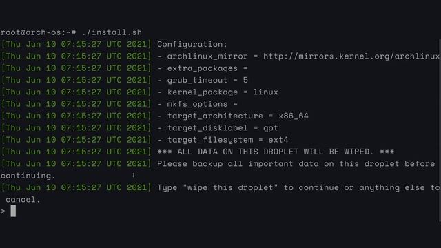 How to use Arch Linux on Digitalocean using a Debian droplet смотреть онлайн