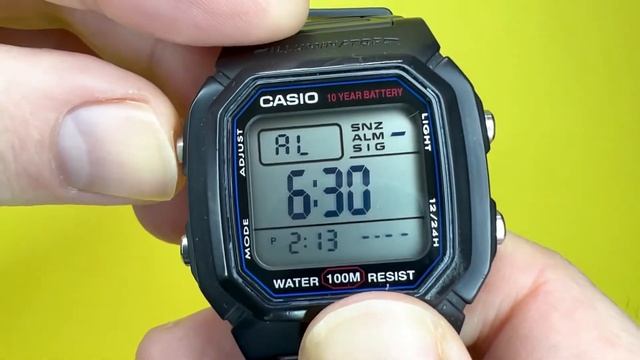 #CASIO W-800H (Module 3240) - How to Set the Time, Date, Alarm, Stopwatch and Dual Time! смотреть онлайн