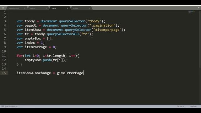 Dynamic pagination using vanilla JavaScript like backend paginations. File link in description смотреть онлайн