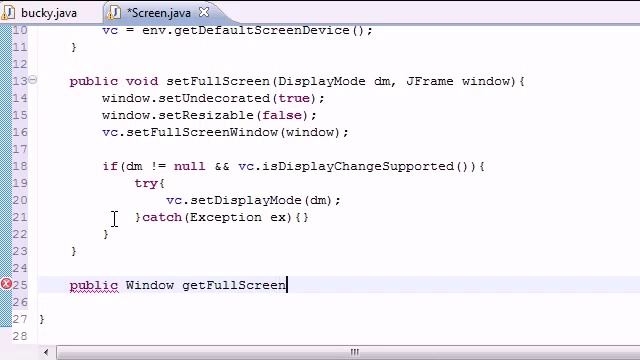 Java Game Development 4 Restoring Screen Size смотреть онлайн