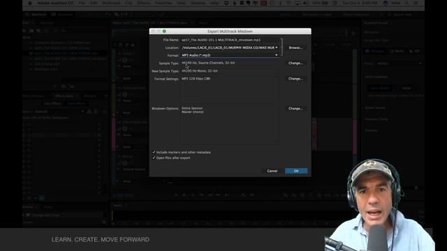 How To Export Podcast As .mp3 file in Adobe Audition смотреть онлайн