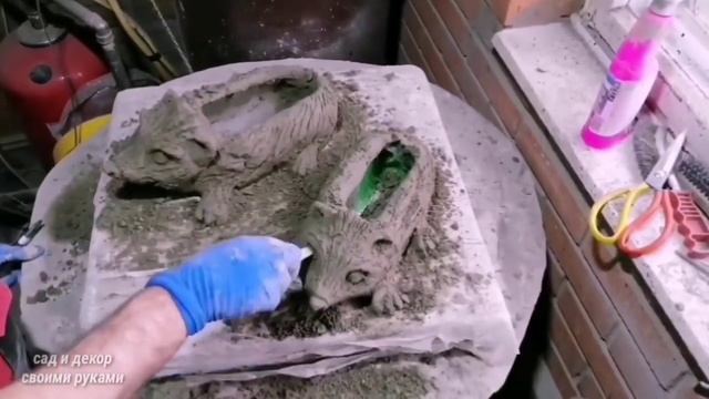 Пока Я Делал эти Поделки Все Смеялись, но Увидев Результат  Были Удивлены!Из Бутылок и Цемента.