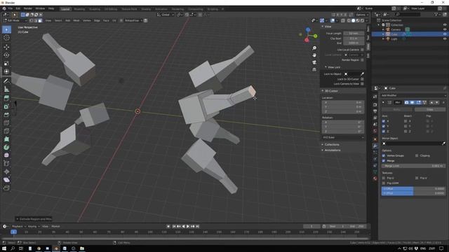 Урок Модификатор Mirror в blender 2.8 (modifier mirror) [blender 3d уроки] смотреть онлайн