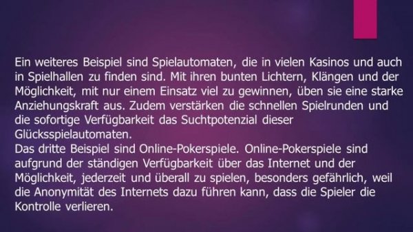 Spielsucht | Goethe Zertifikat B2 - Sprechen Teil 1 | Vortrag halten