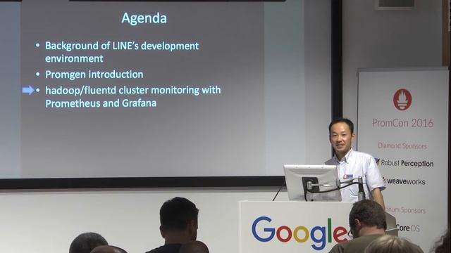 PromCon 2016: Hadoop, Fluentd Cluster Monitoring with Prometheus and Grafana - Wataru Yukawa смотреть онлайн