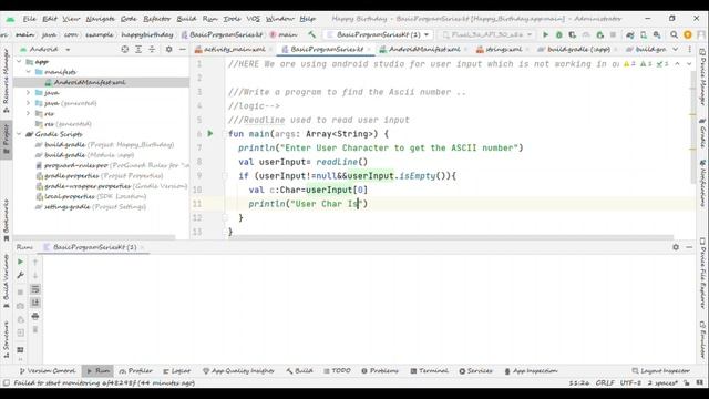 ASCII value of a character in kotlin #ASCII #kotlin смотреть онлайн