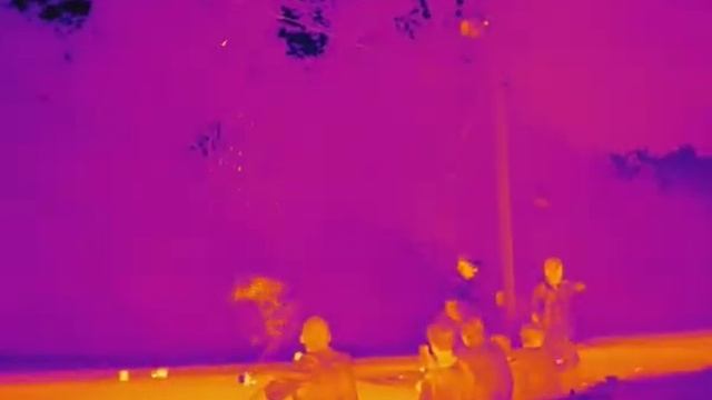 Fireworks in a thermal camera - Happy Fourth! смотреть онлайн