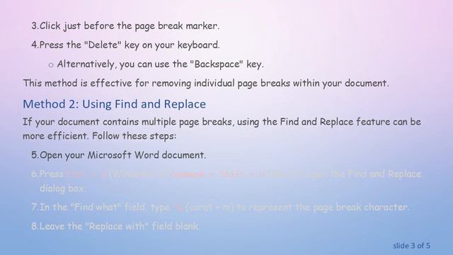 Removing Page Breaks in Microsoft Word смотреть онлайн