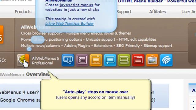 Likno Web Accordion Builder - Demo from website смотреть онлайн