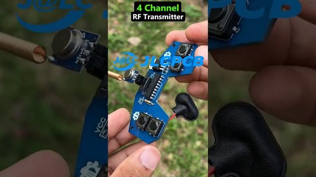 4 Channel RF Transmitter | How To Make A Remote Controller  #jlcpcb