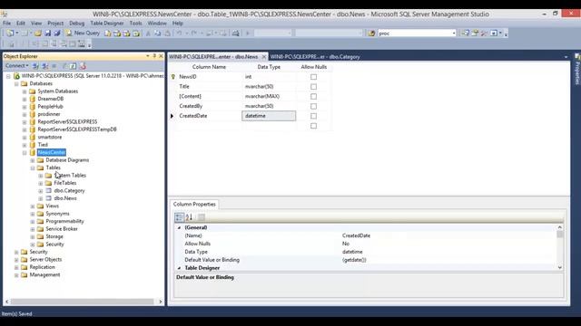 12- إنشاء قاعدة البيانات والجداول من خلال SQL Server смотреть онлайн