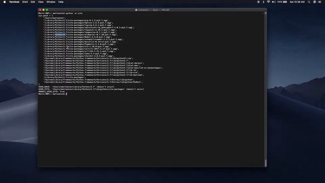 How to See Where Python Site Package are Installed on macOS смотреть онлайн