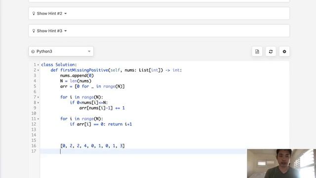 Leetcode - First Missing Positive (Python) смотреть онлайн