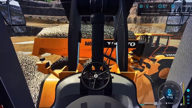 Volvo L350H Loading A60H With Limestone ? Farming Simulator 22
