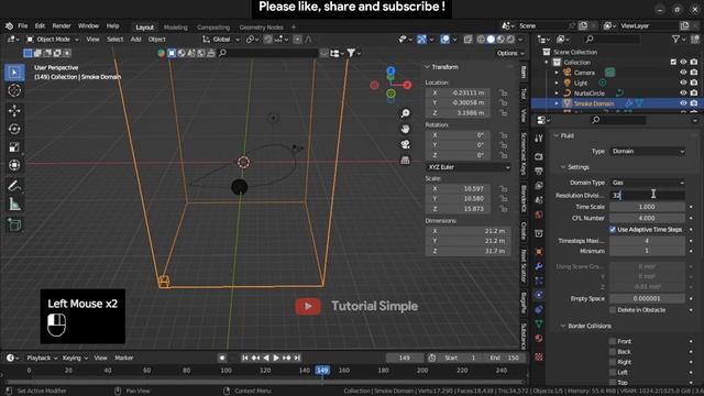 Tutorial Blender 3.6.1 - Fire Follow Path or Circle - Tutorial Beginner and Simple - Fire Simulatio смотреть онлайн
