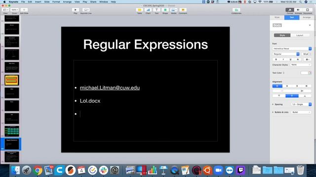 CSC200 3/4/20 - regular expressions in python смотреть онлайн