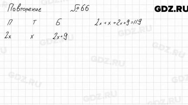 № 66 повторение - Алгебра 7 класс Мордкович смотреть онлайн