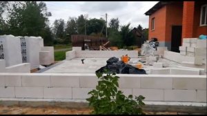 Обзор строительства гаража 7 на 8 из газобетонных блоков. СК ANTONOVDOM