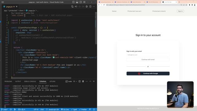 Protect your NextJs 13 app using Next-Auth смотреть онлайн
