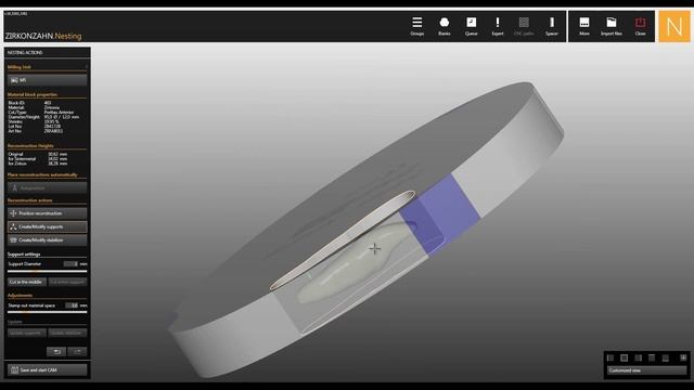 STL-Import software module of Zirkonzahn.Nesting | Zirkonzahn.Software смотреть онлайн