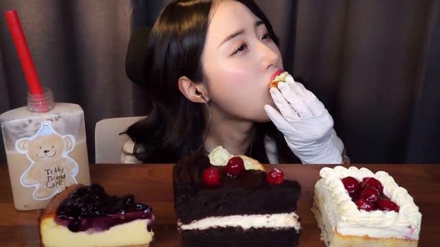 목이 턱 막히는 찐득 꾸덕 디저트 ? 초콜릿 치즈 케이크 먹방ASMR 말차 케이크 스콘 Dessert Chocolate Cheese Cake Mukbang