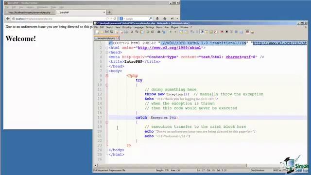 Learn PHP Programming Language - RUNTIME ERROR HANDLING смотреть онлайн